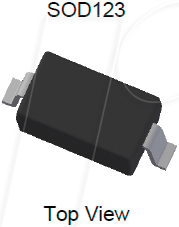 SBR0560S1Q-7 - Schottky, SBR®, 60V, 0,5A, SOD123