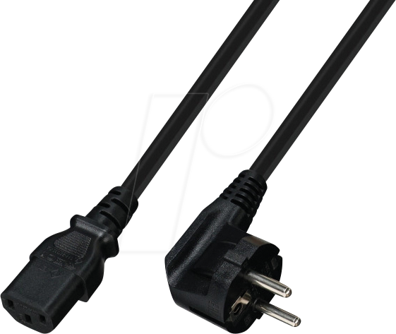 TTL 7102-5M - Netzkabel CEE 7/7 auf C13, 5,0 m, schwarz