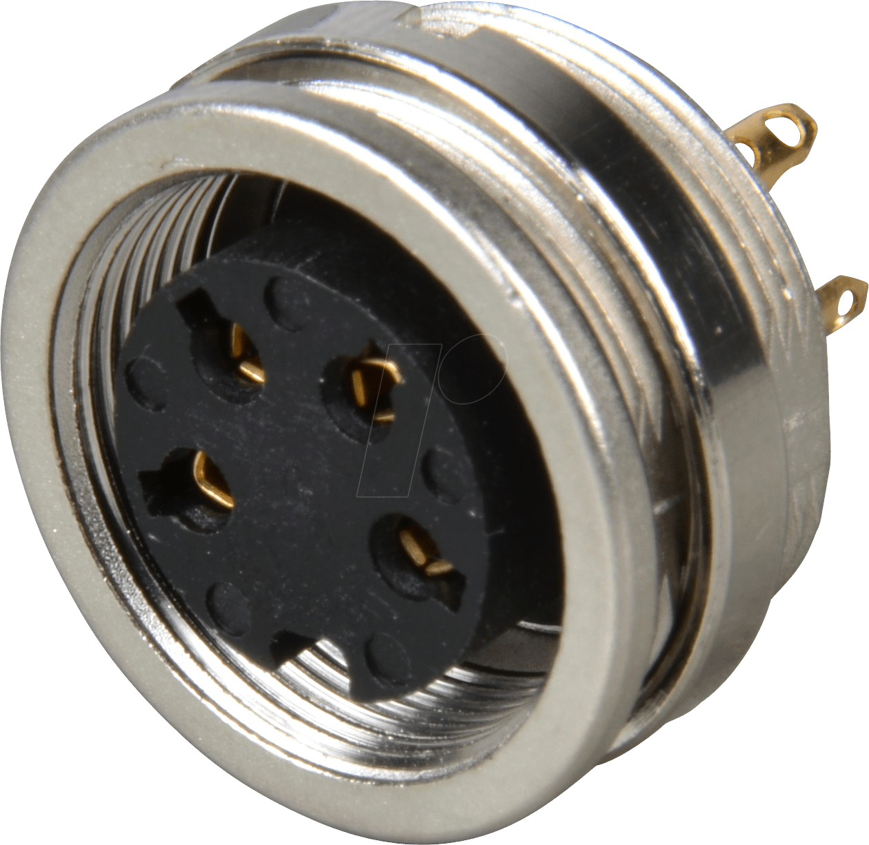 LUM 0304-04 - Einbaukupplung, Frontmontage, IP68, 4-polig