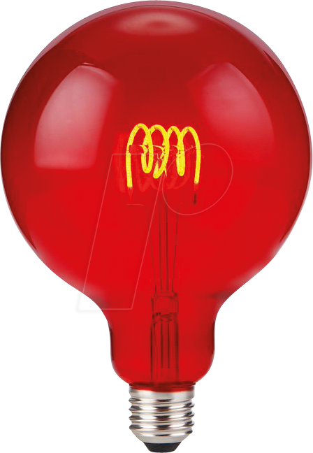 SCHI LX023912502 - LED-Lampe E27, 4 W, 60 lm, Filament, dimmbar, rot