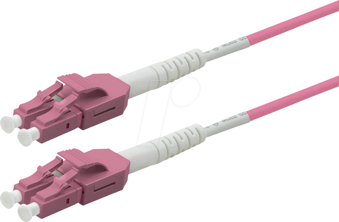 ROLINE 21158653 - LWL Patchkabel, LC-Duplex, OM4, 50/125 µm, violett, 3 m
