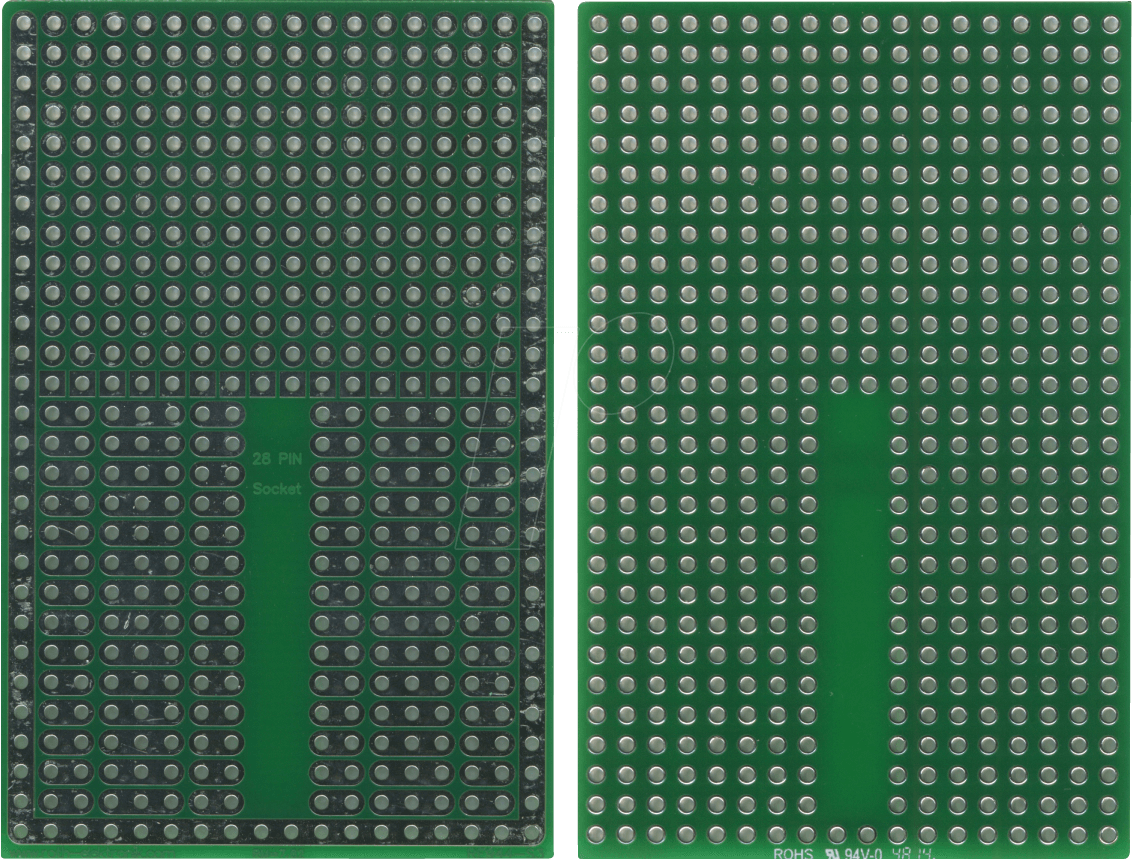 RE 944-S3 - Lötbares Bread Board 28-Pin-Sockel 46,99 x 73,02 mm