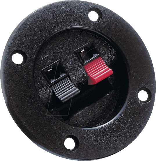 ST 930 - Lautsprecher-Terminal, mit Druckklemmen, rund, 2-pol