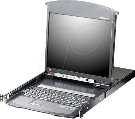 ATEN KL1516AIN - 19 Zoll KVM Konsole, 19'' TFT mit Tastatur DE