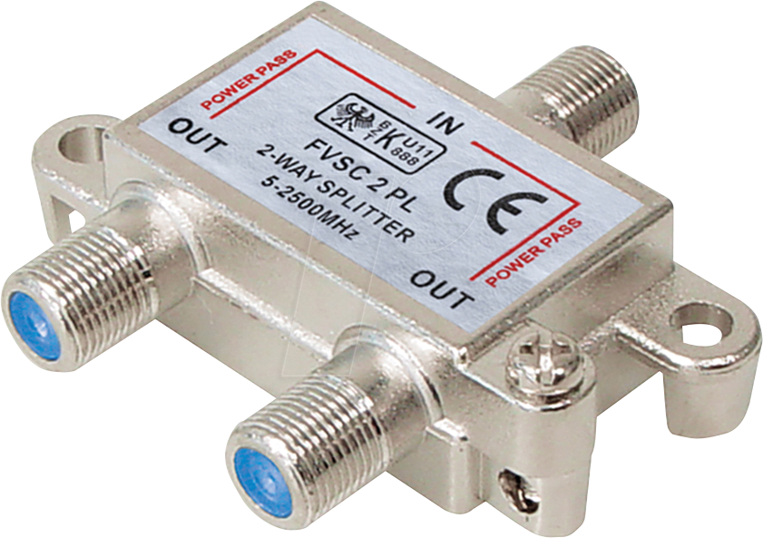 MATR FVSC2PL - Verteiler, 5-2500 MHz, 2-fach, 5,2 dB