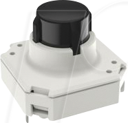 RAFI 3.14.100801 - Kurzhubtaster, RF 15 R, Gold, hoch unbeleuchtet