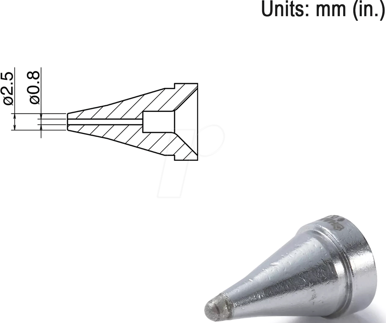 HAK N60-01 - Entlötdüse N60-01, Standard-Typ, 0,8 mm