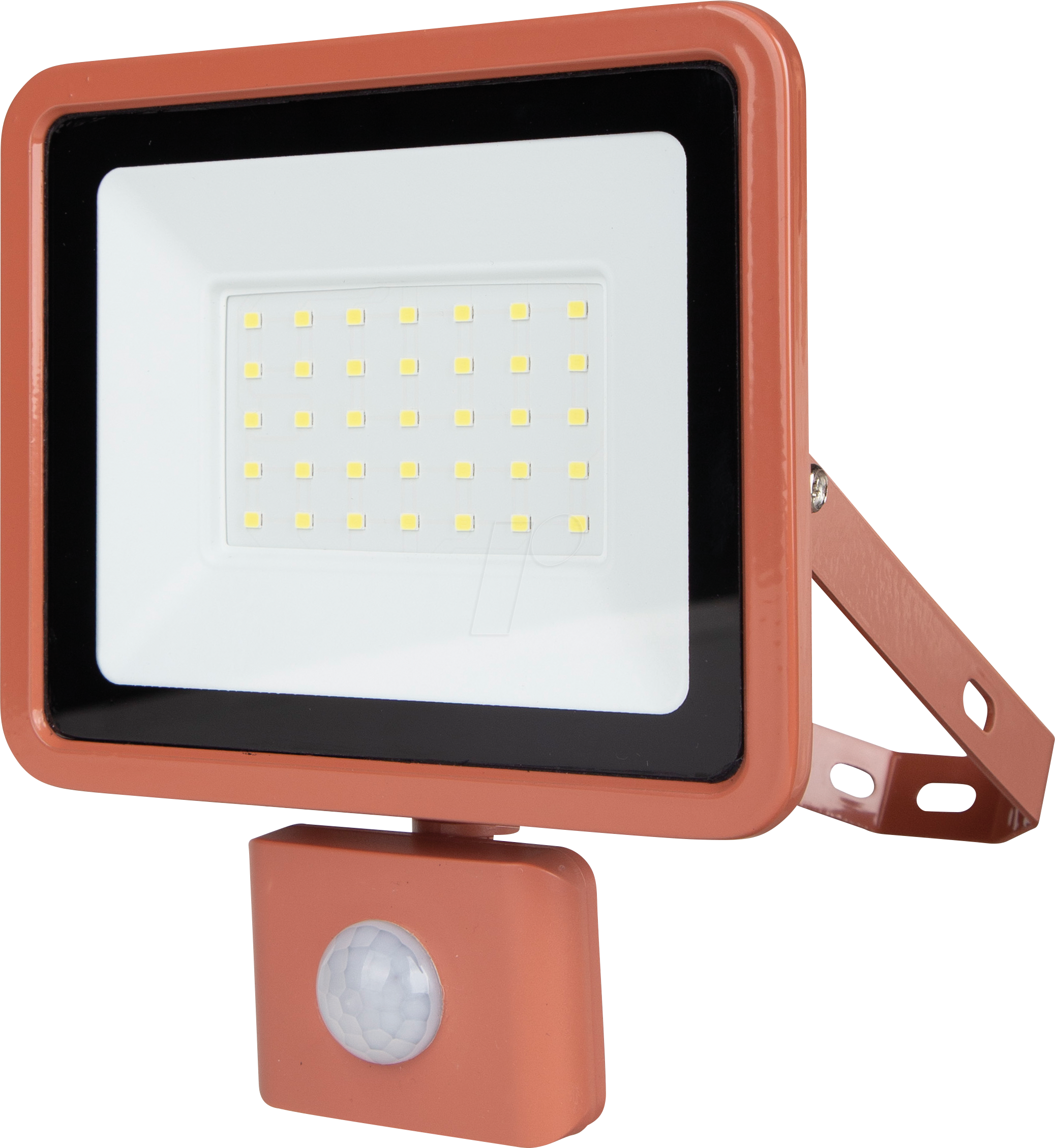 REV 2707616050 - LED-Flutlicht, 30 W, 2550 lm, 6500 K, IP44, Sensor, terracotta