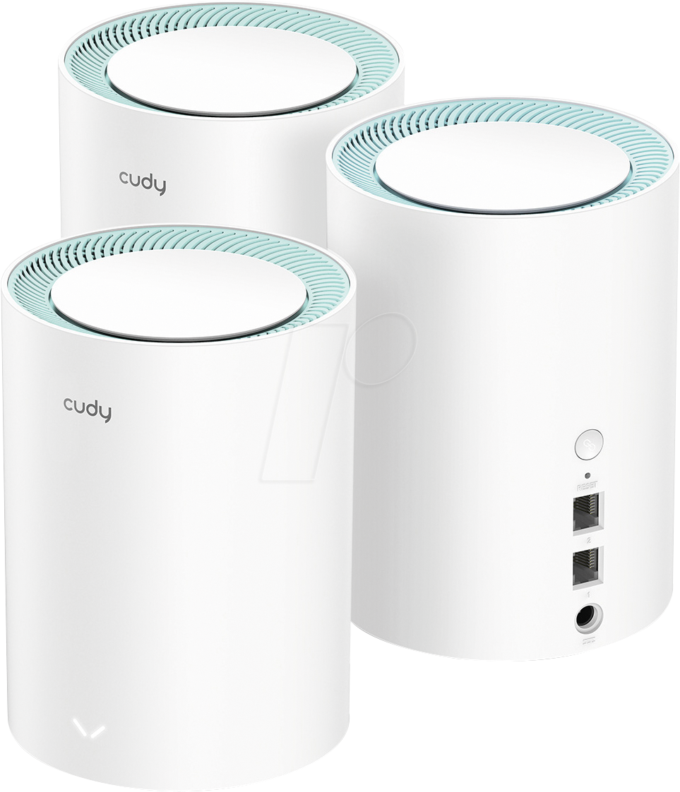 Thumbnail - CUDY M1300-3 - WLAN Mesh System, 1167 MBit/s, 3 Geräte