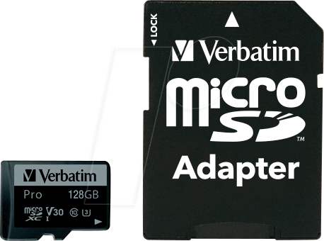 VERBATIM 47044 - MicroSDXC-Speicherkarte 128GB, Verbatim, Class 10, U3