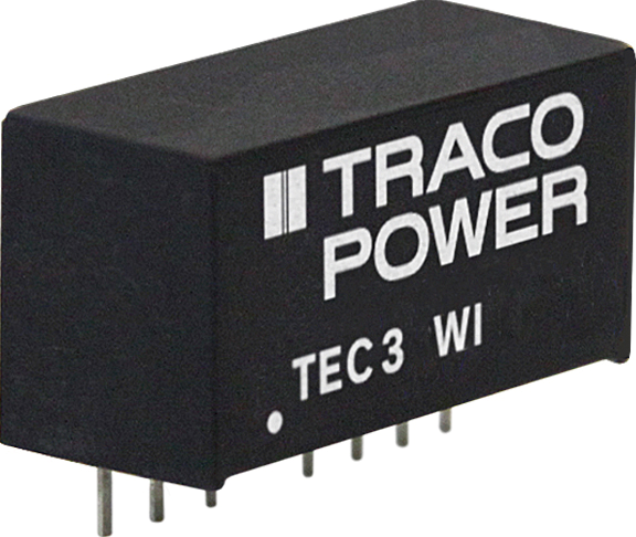 Thumbnail - TEC 3-4822WI - DC/DC-Wandler TEC 3WI, 3 W, 18-75/±12,0 VDC, SIL-8