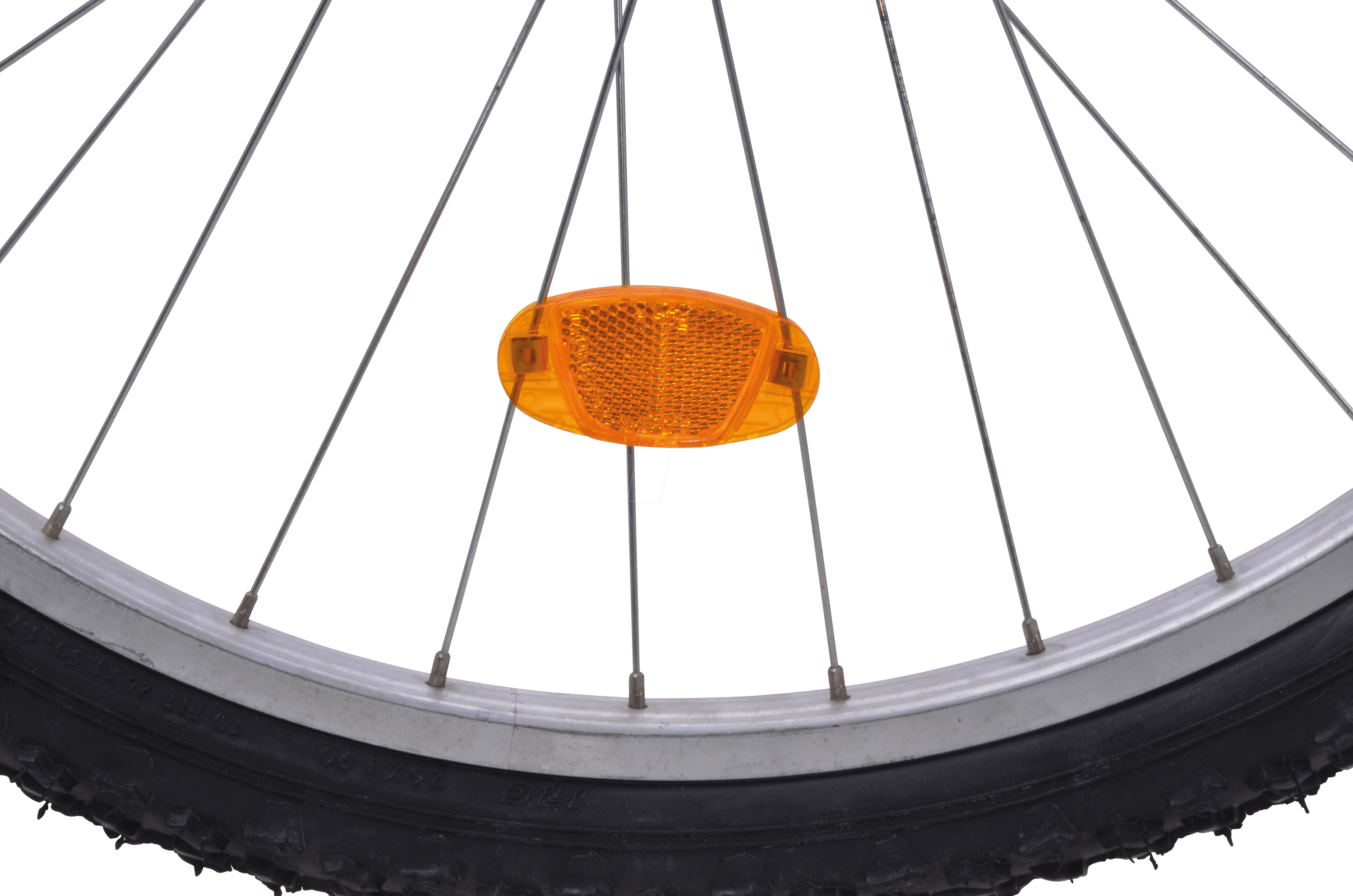 BIKE 40048 - Bike - Speichenreflektor, oval, orange, 2 Stück