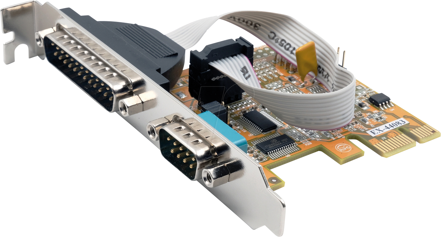 EXSYS EX-44083 - PCI Express Karte zu 1x 9-Pin-, 1x 25-Pin-RS-232