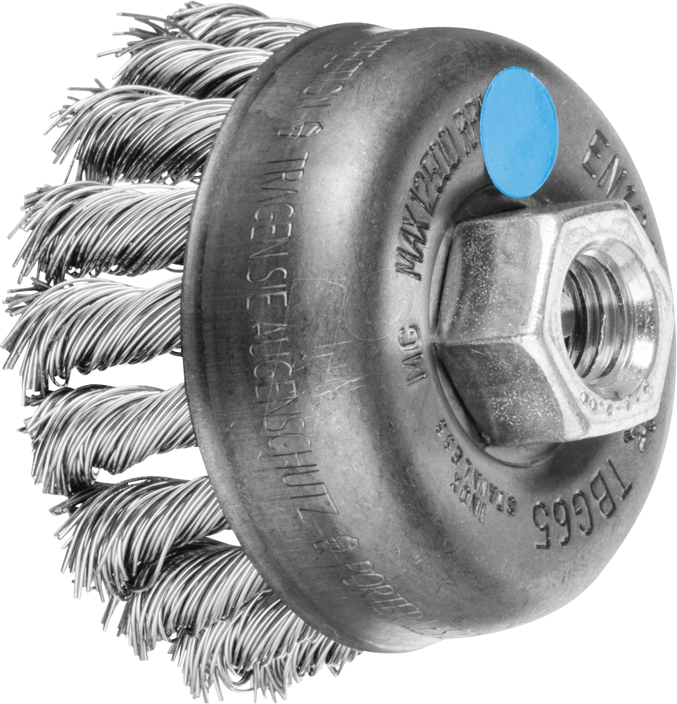 PFERD 43305004 - Topfbürste gezopft TBG Ø 65 mm M14 Edelstahl-Draht-Ø 0,50mm