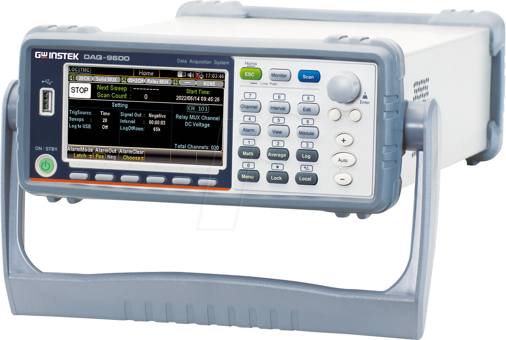 DAQ-9600 GPIB - Datenlogger DAQ-9600, Mainframe, 3 Slots, USB, Digital I/O, LAN,