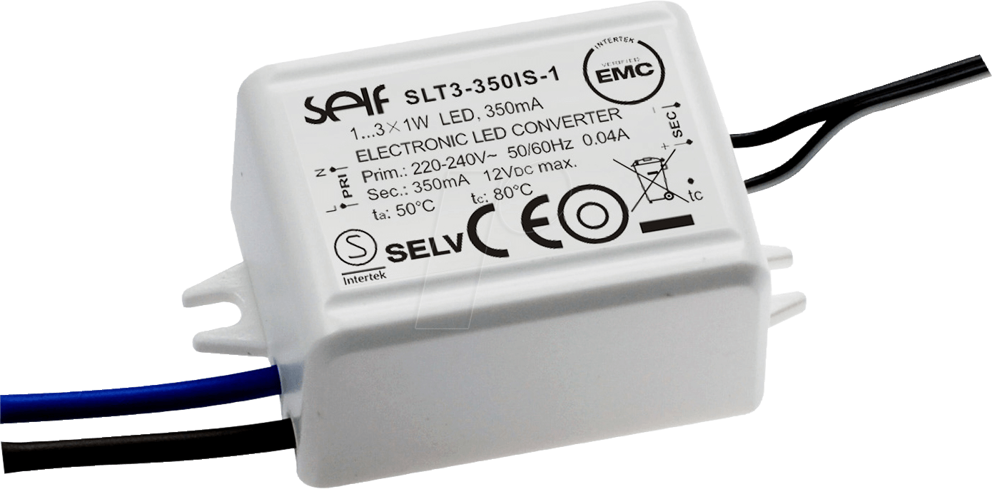 Thumbnail - SLF SLT3-700IS-1 - LED-Trafo, 3 W, 2 - 4,2 V DC, 700 mA
