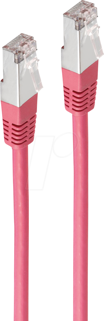 Thumbnail - SHVP BS7521105M - Patchkabel, Cat.5e, SF/UTP, magenta, 0,5 m
