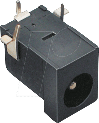 DC-BU 072752 - Einbaubuchse, Ø außen: 6,3 mm, Ø innen: 2,1 mm