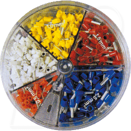 AEH SORTIMENT 2 - Aderendhülsen-Sortiment, isoliert 0,5 - 2,5 mm²