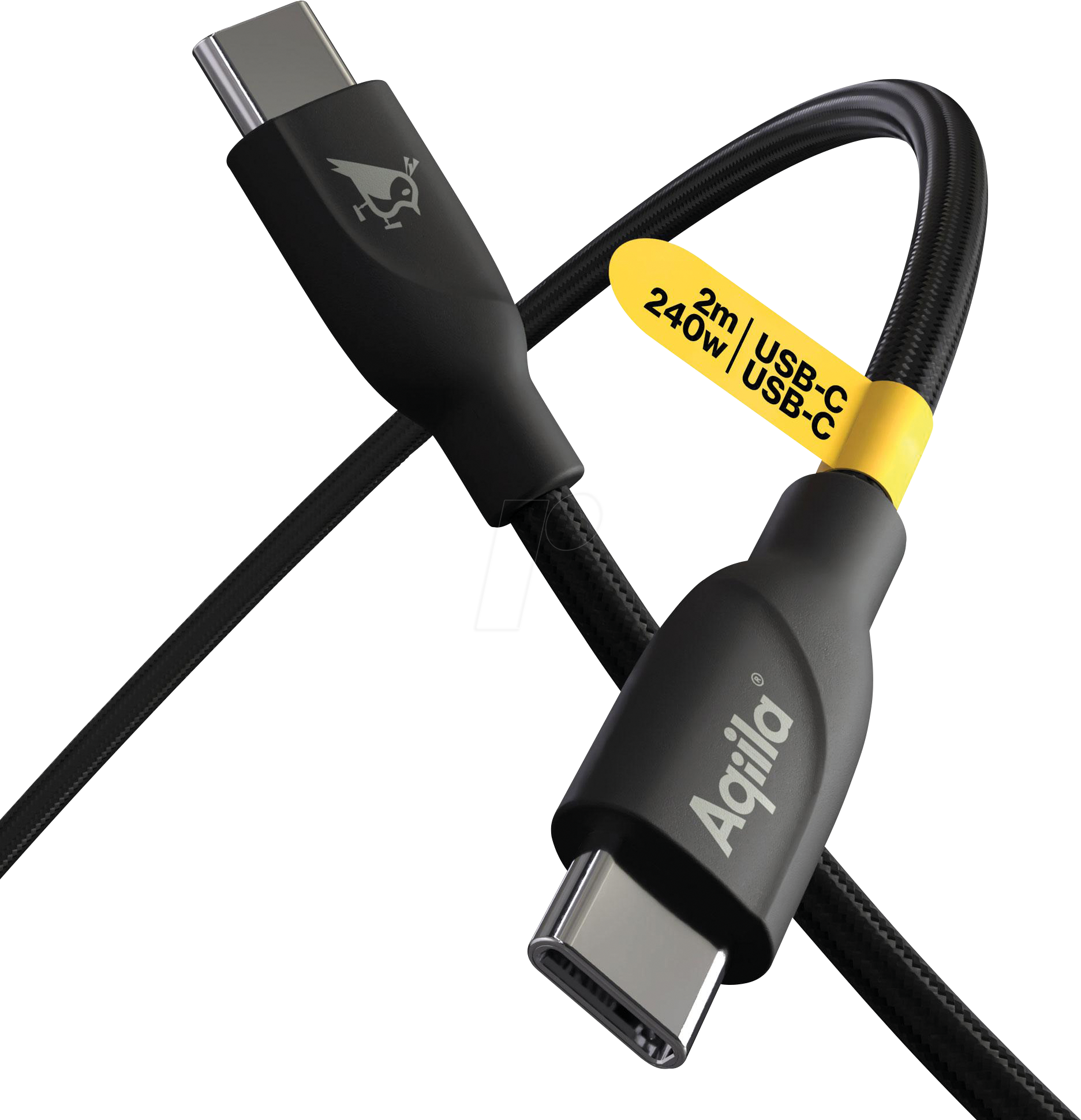 AQIILA B3BD874 - Lade-/ Sync- Kabel, USB C Stecker > C Stecker, 2 m