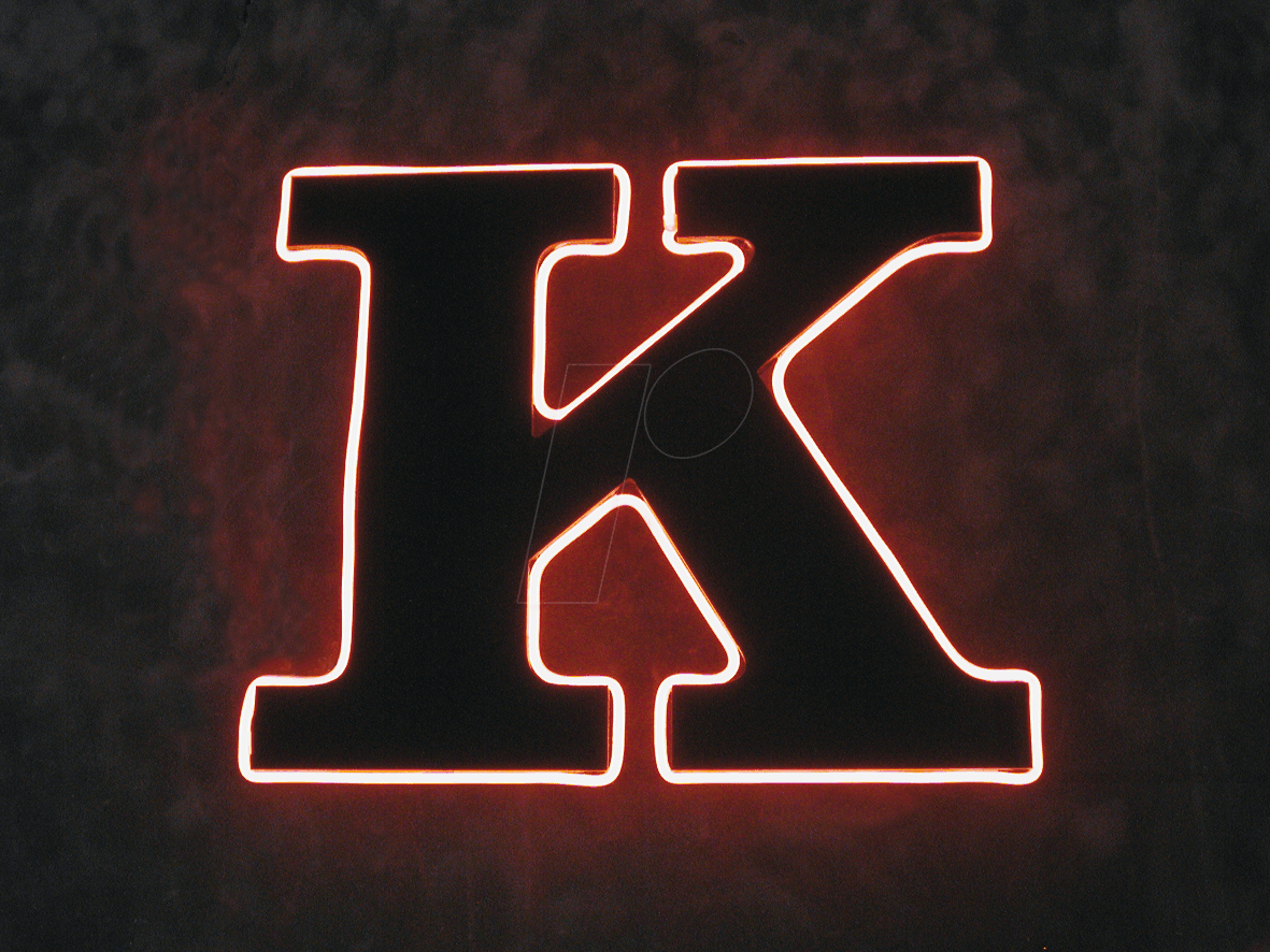 EL-KABEL 1,0 BL - Leuchtkabel, blau, 1 m, Ø3,2 mm, inkl. Inverter