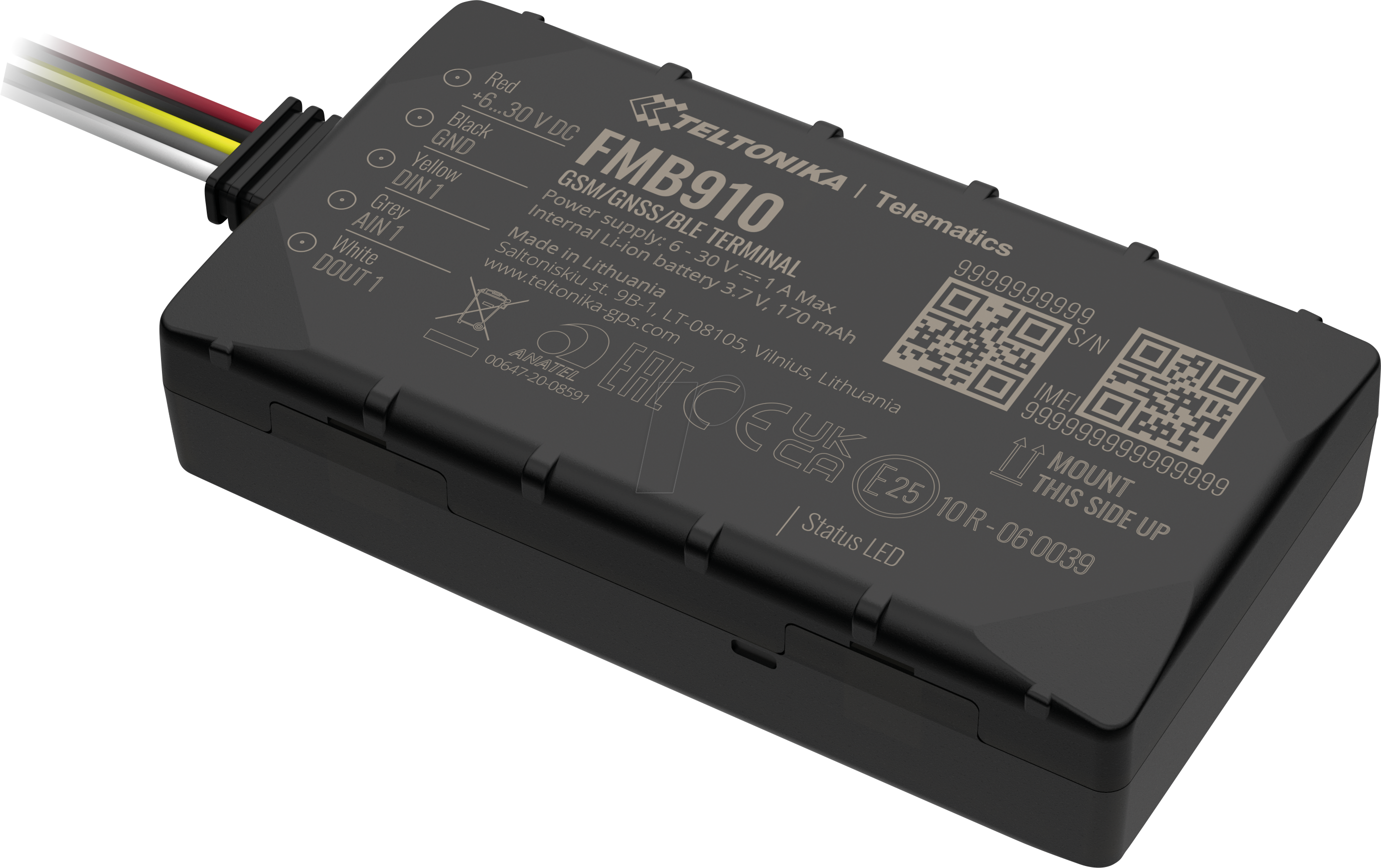 TELTONIKA FMB910 - Smart Tracker, GNSS, GSM, Bluetooth, Backup