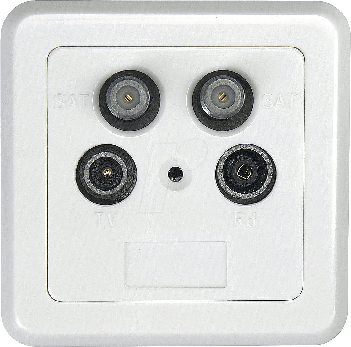 SSD 4-00 - SAT- Antennendose, Twin, 4 Ausgänge, inkl. Rahmen
