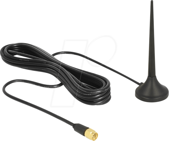 DELOCK 12416 - Antenne mit Magnetfuß, 4G, WLAN, Bluetooth, 2 m