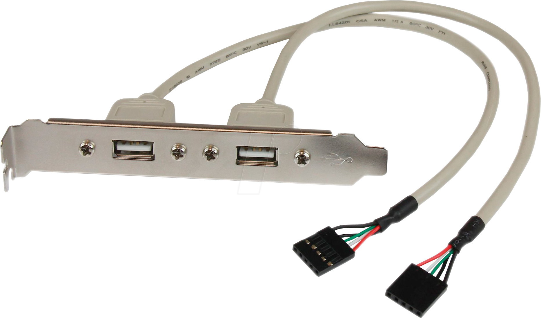 ST USBPLATE - Slotblech 2x USB-A Port