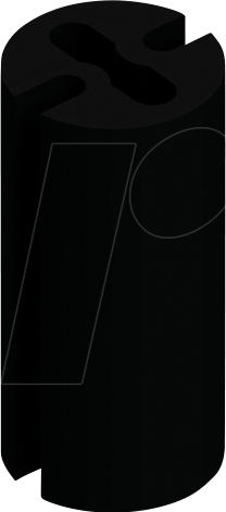 FIS MAH 410 - Abstandshalter für 3+5 mm LEDs, Ø 4,7 x 10,0 mm, PVC, schwarz