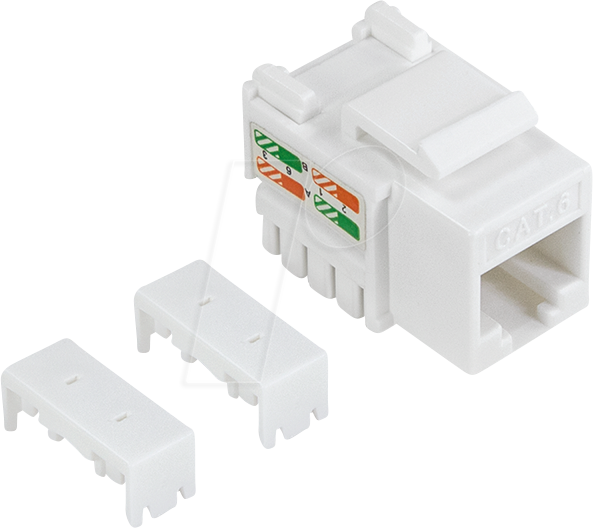 LOGILINK NK4056 - Keystone RJ45 Buchse > LSA Cat.6, UTP, 10 Stück
