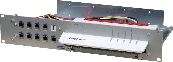 WANTEC 2092 - 19'' Aufrüstsatz für Fritz!Box 7590