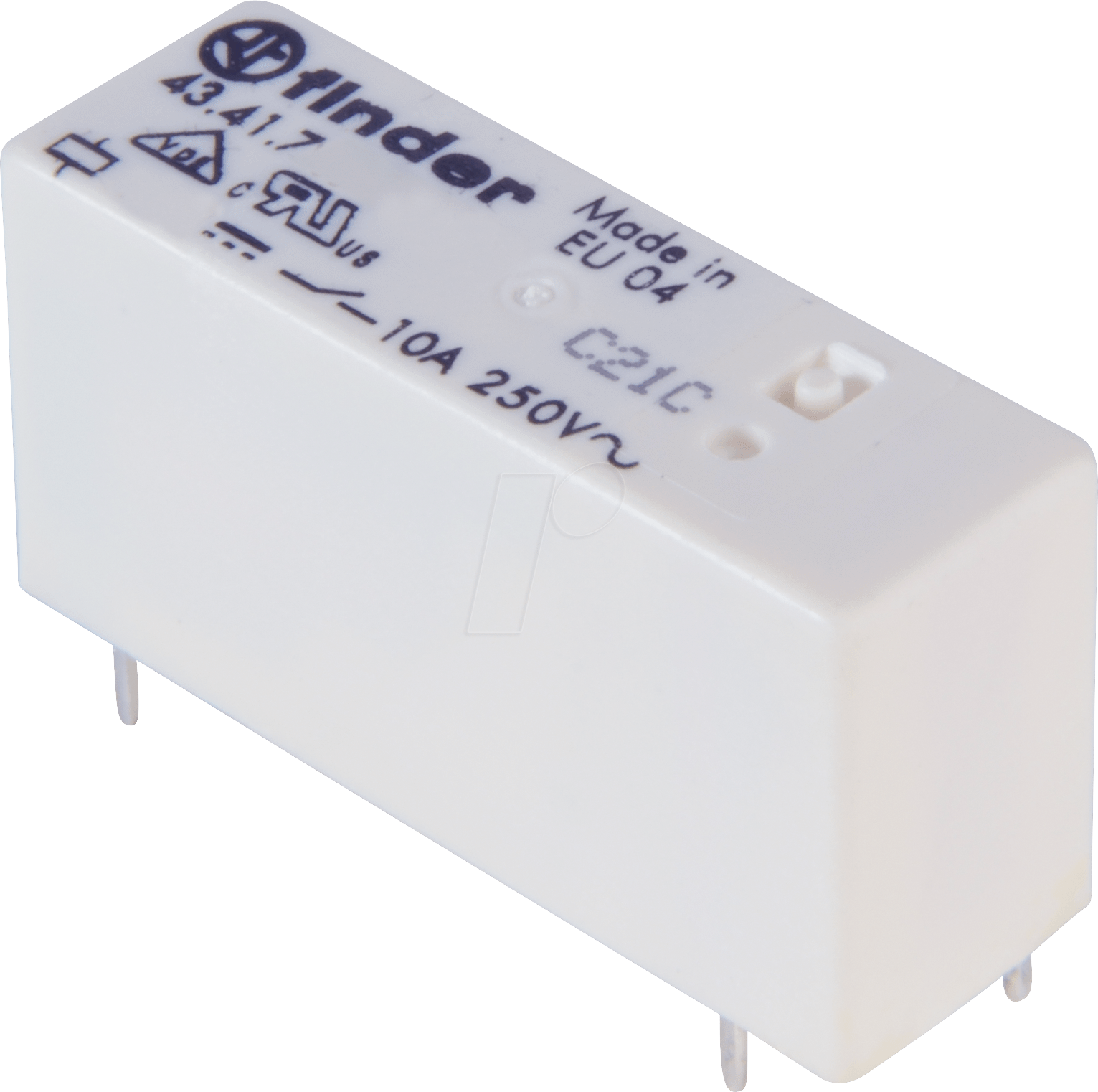 FIN 43.41.7 24V - Steck-/Printrelais, 1x UM, 250V/10A, 24V, RM3,2