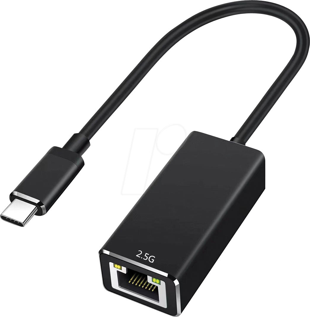 Thumbnail - VALUE 12991134 - Netzwerkkarte, USB Typ C, 2,5 Gigabit Ethernet, 1x RJ45