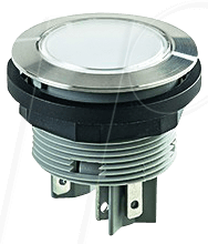 SVATLO1 - Drucktaster - 1 S, 1 Ö, LED weiß, Edelstahl