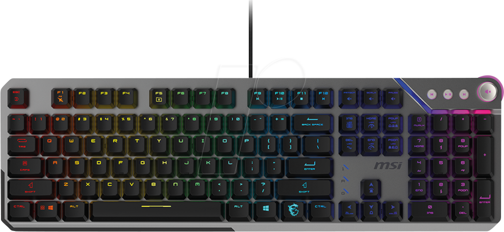 Thumbnail - MSI STRIKE600 - Gaming-Tastatur, USB, RGB, DE