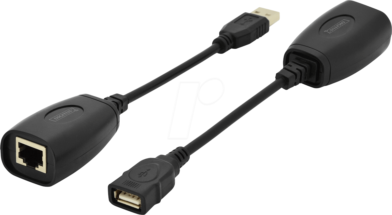 DIGITUS 70139-2 - USB 1.1 Kabel, A Stecker auf A Buchse, CAT5/6, bis 45 m