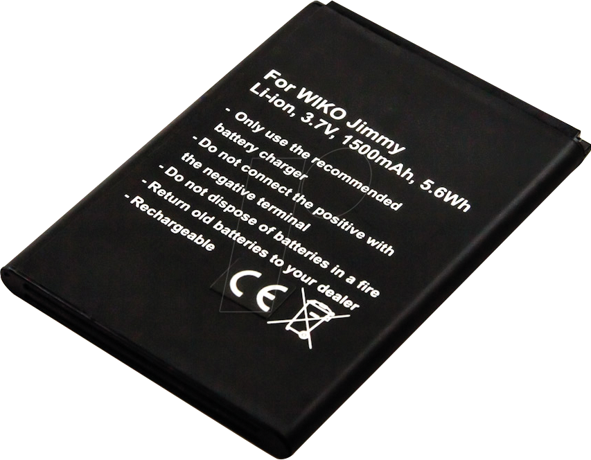 AKKU 10309 - Smartphone-Akku für WIKO-Geräte, Li-Ion, 1500 mAh