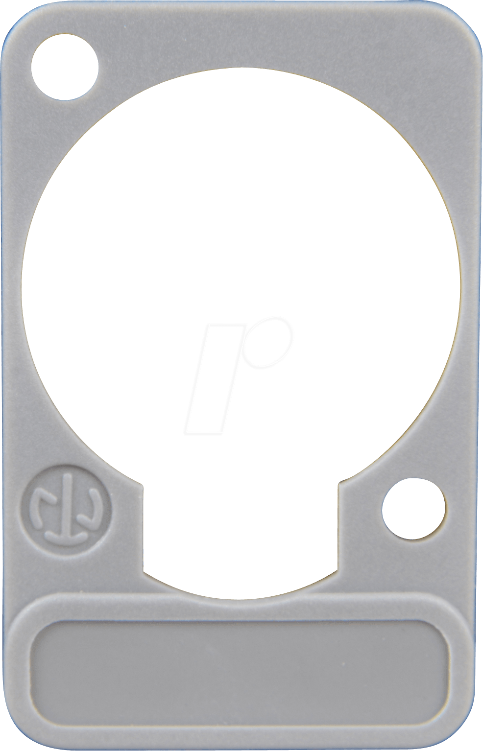NEUTRIK DSS GR - XLR Beschriftungsplatte, D-Serie, grau