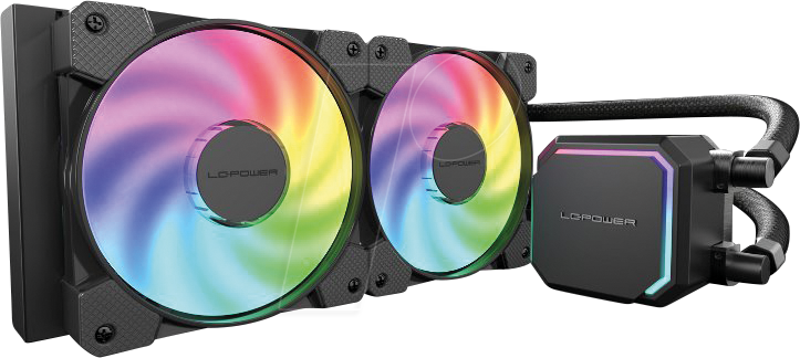 Thumbnail - LC-CC-240-B-ARGB - LC Power JetFlow ARGB Wasserkühlung, 240 mm
