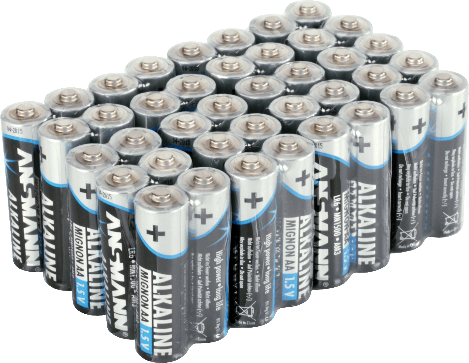 ANS AL40 PACK - Alkaline Batterie, AA (Mignon), 40er-Pack
