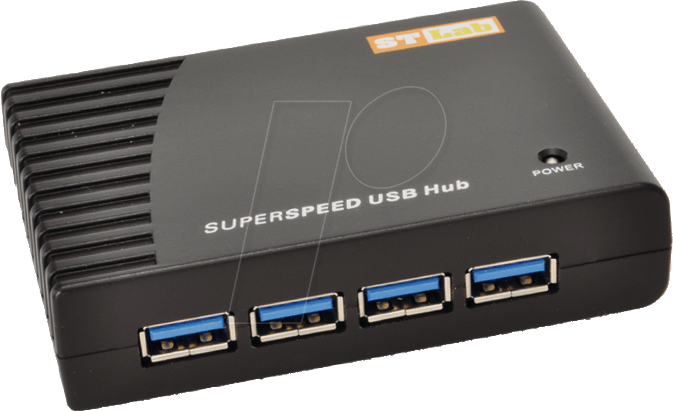EXSYS EX-1125 - USB 3.0 HUB - 4 Ports - inklusive Netzteil