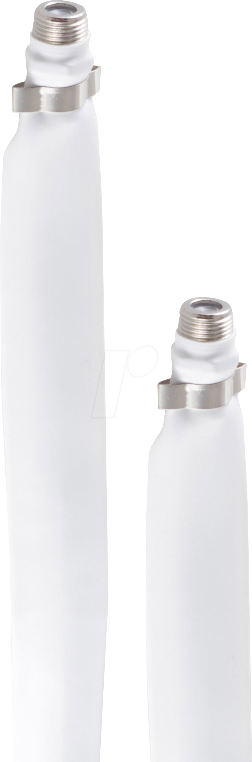 SHVP BS86376 - Fensterdurchführung, F-Buchse, weiß, 17 cm