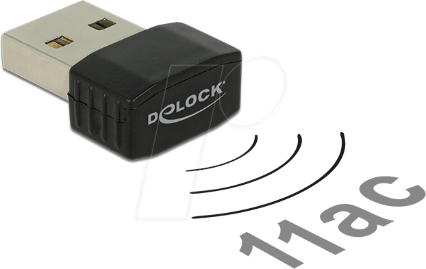 DELOCK 12461 - WLAN-Adapter, USB, 583 MBit/s