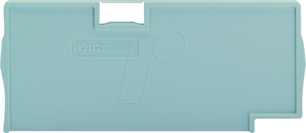 WAGO 2004-1493 - Trennplatte, 2 mm dick, überstehend, grau