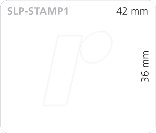 SEIKO SLP-STAMP1 - Etikett für Briefmarken, 36 mm x 42 mm, weiß