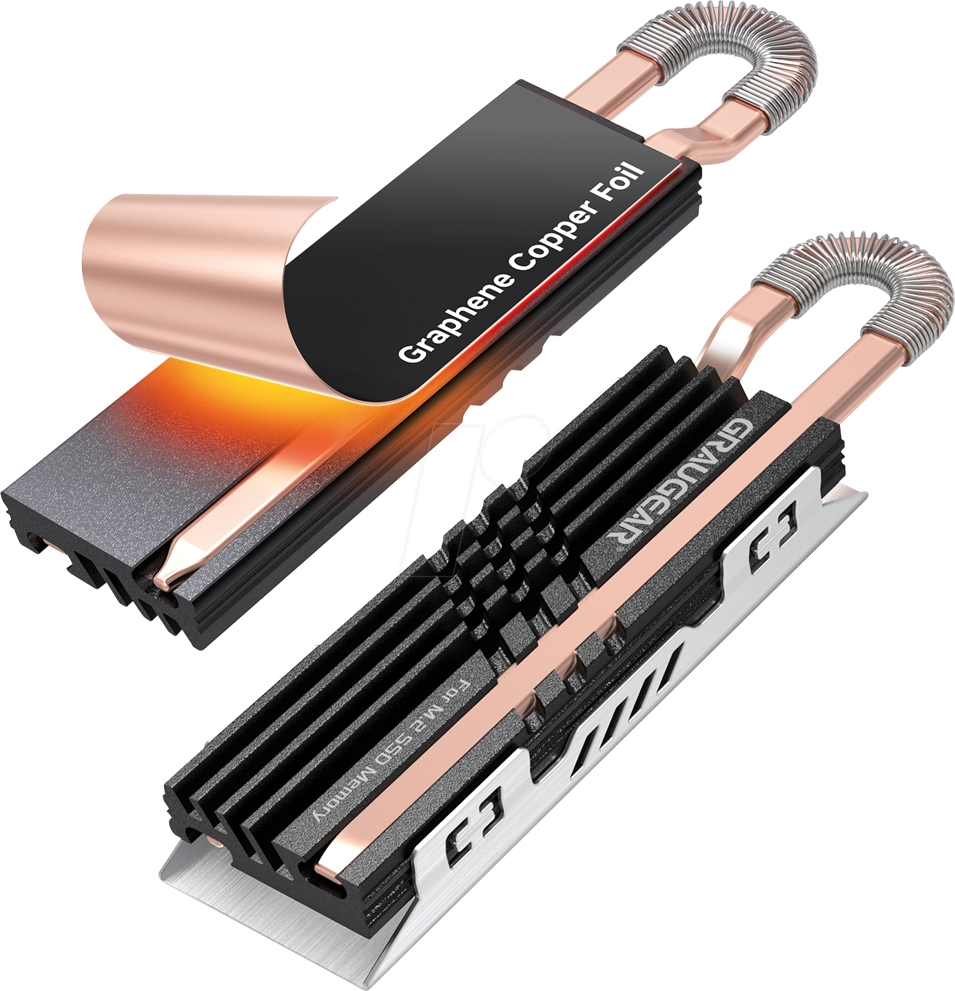 GG 18136 - Heatpipe-Kühler für M.2 2280 SSD