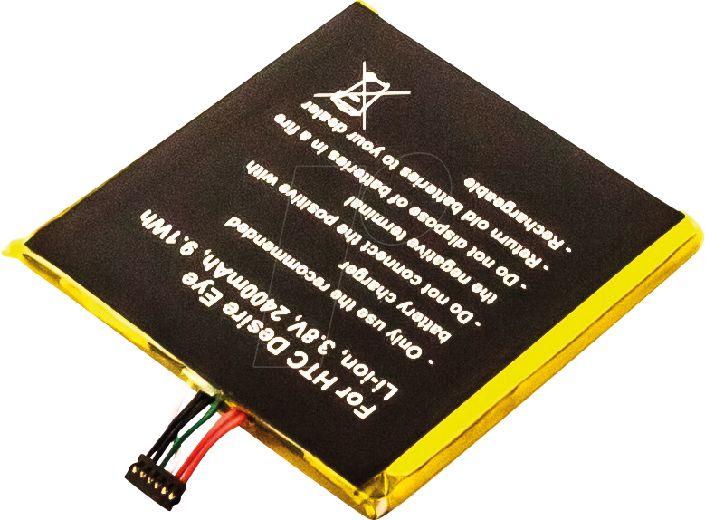 AKKU 30688 - Smartphone-Akku für HTC-Geräte, Li-Ion, 2400 mAh