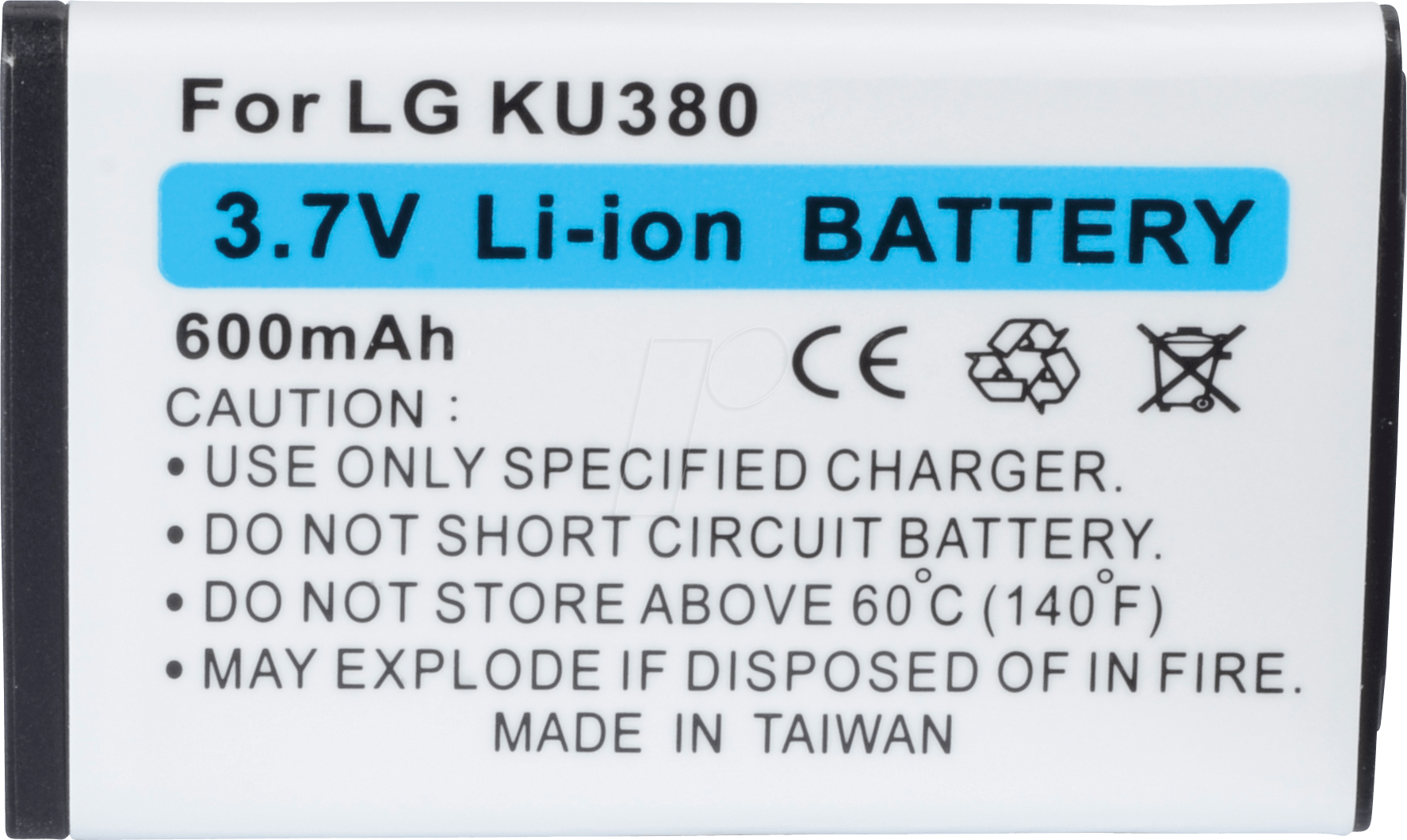 AKKU LG 6 - Ersatzakku, LG CB630, Li-ion, 600 mAh