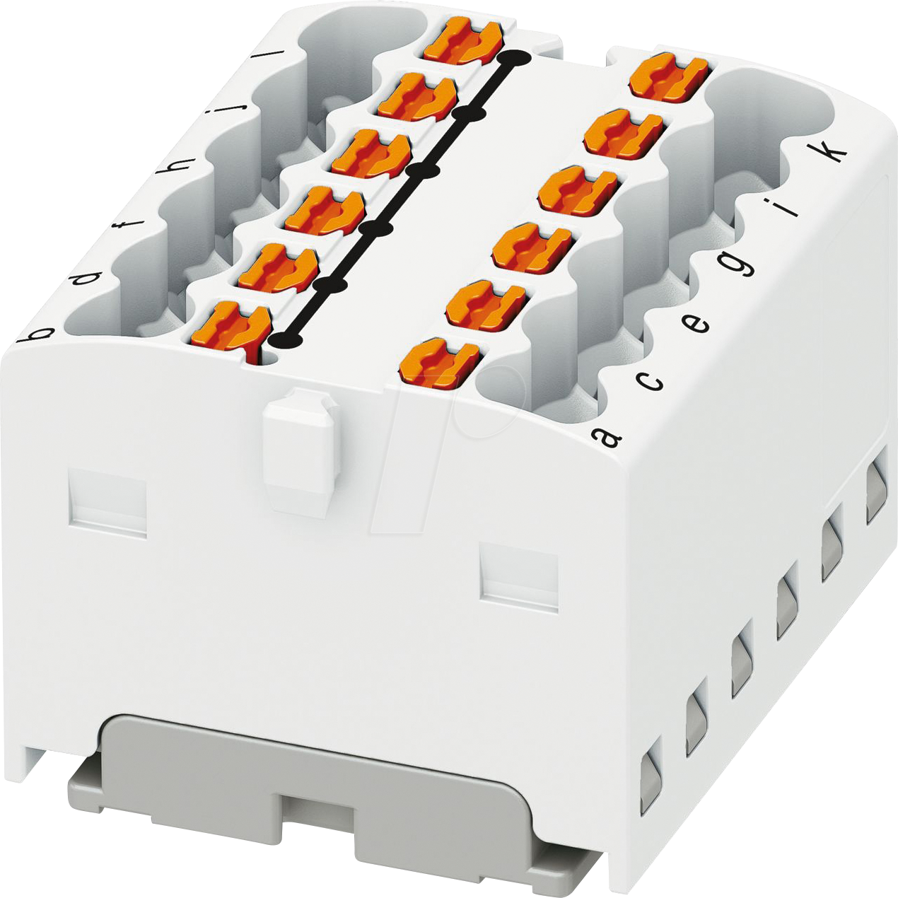 PHOE 3002779 - Verteilerblock PTFIX, 12x1,5, weiß